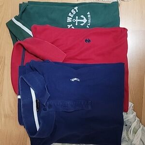 3 polo shirts
